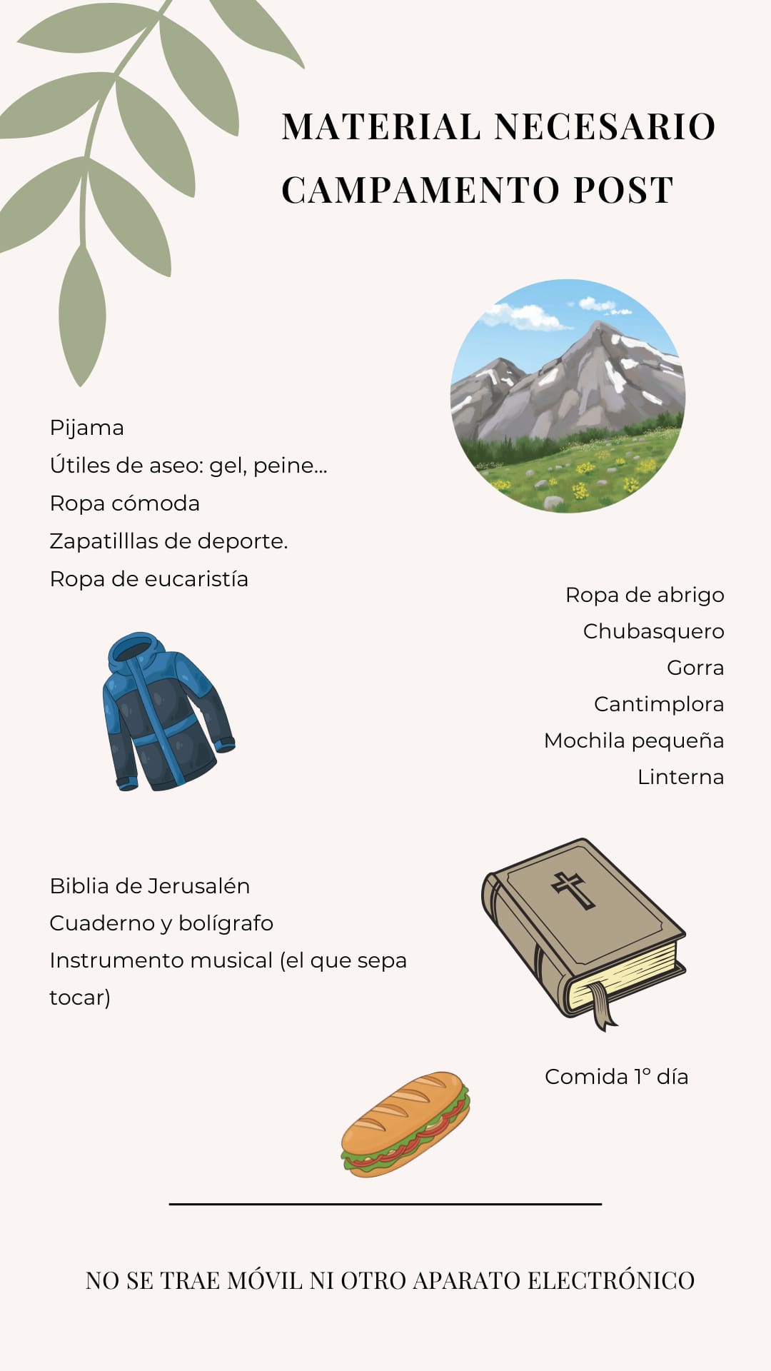 Campamento de post confirmación 2026