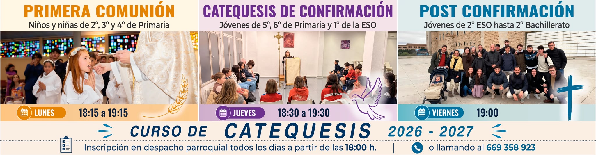 COMIENZA EL CURSO DE CATEQUESIS 2026/2027